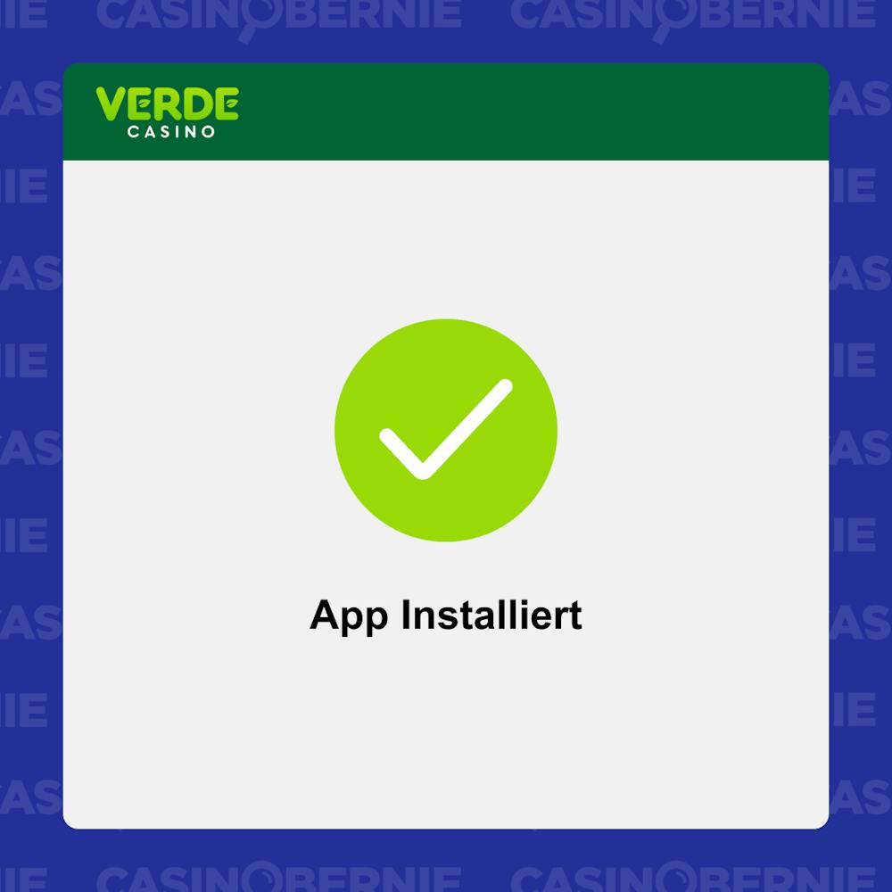 Verde Casino App öffnen