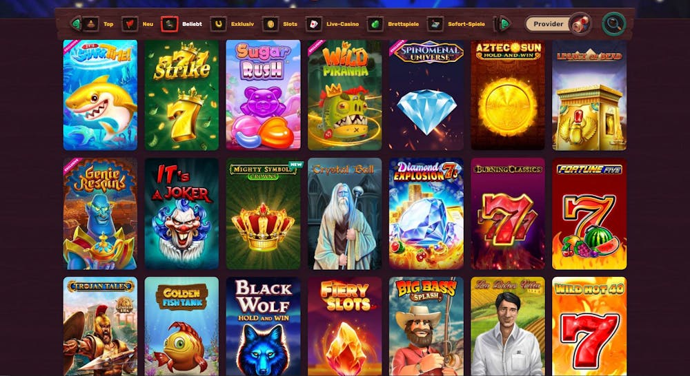 5 Gringos Casino Spielauswahl