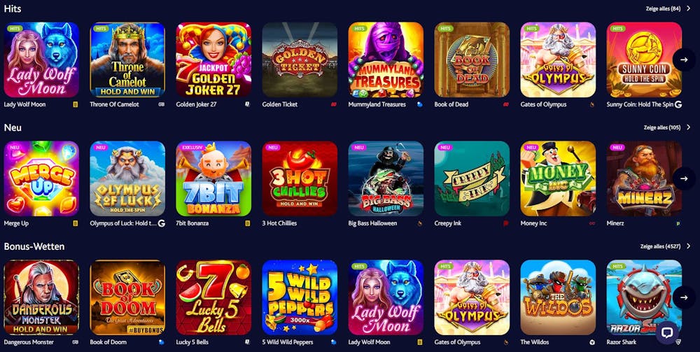 7Bit Casino Online Spiele