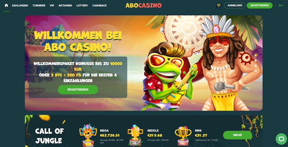 Abo Casino Hauptseite