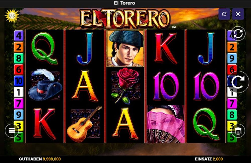 Der Aufbau des El Torero Slots