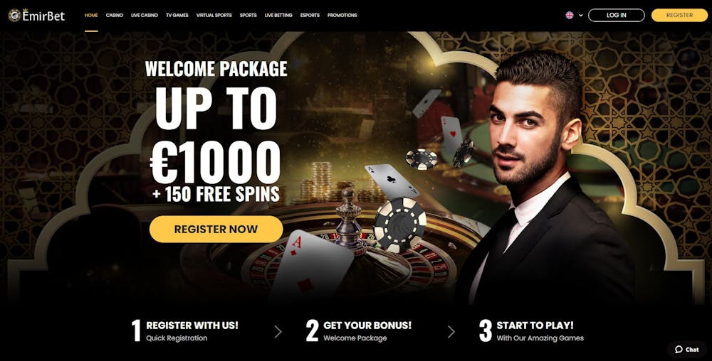 EmirBet Casino Startseite