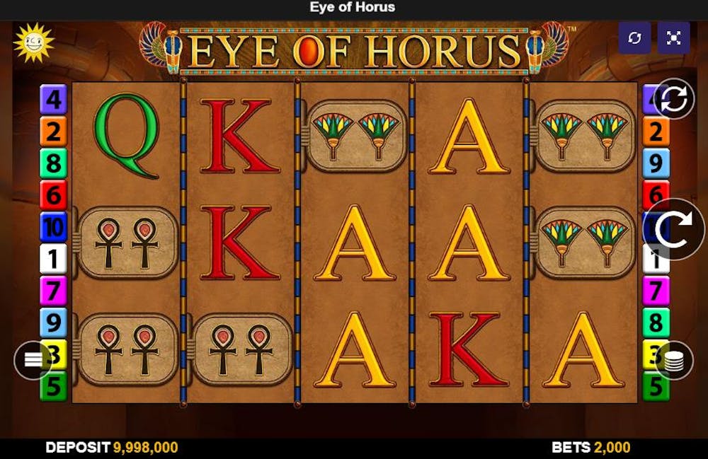 Aufbau des Eye of Horus Slots