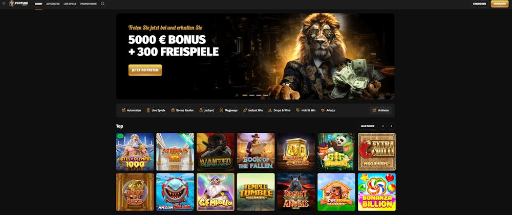 FortunePlay Casino Startseite