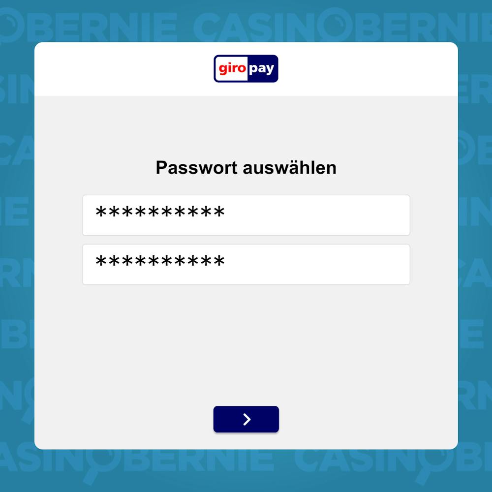 Giropay-Passwort erstellen