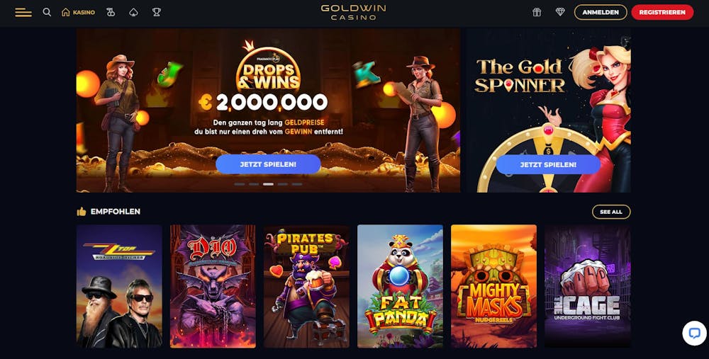 GoldWin Casino Startseite