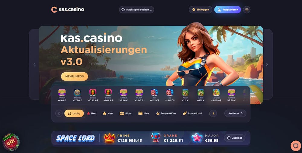 Kas.Casino Homepage