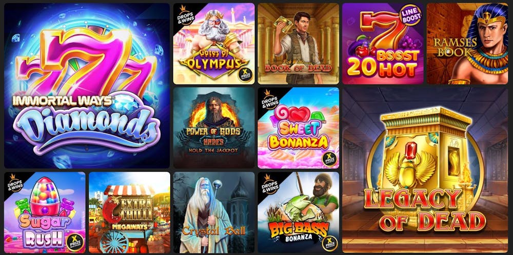 Slot10 Casino Spielauswahl