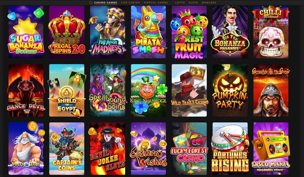Spin 247 Casino Spielauswahl