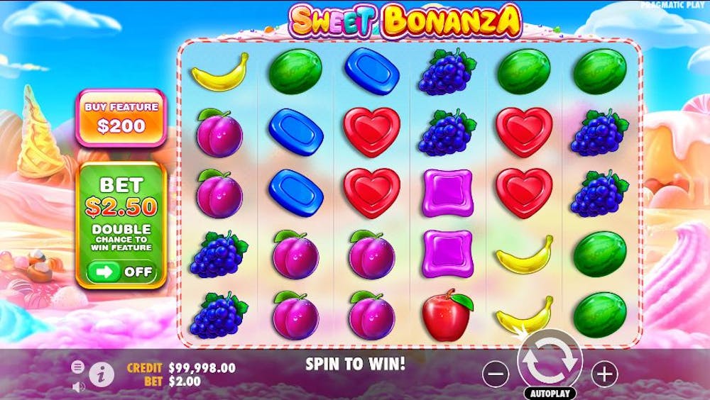 Aufbau beim Sweet Bonanza Slot