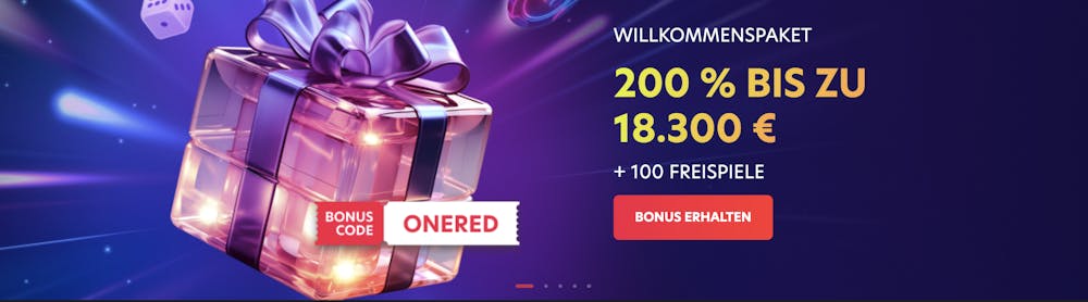 1Red Casino Willkommensbonus