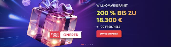 1Red Casino Willkommensbonus