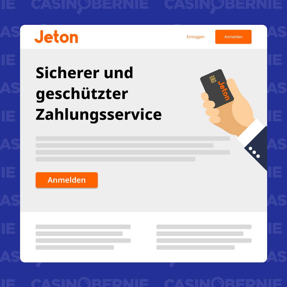 Jeton Webseite besuchen