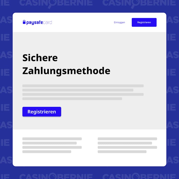 Registrierung bei myPaysafe starten