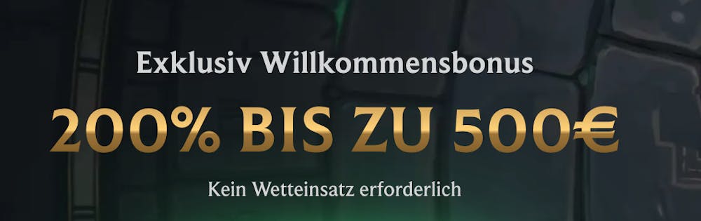 200 Prozent Bonus bis zu 500 Euro ohne Umsatzbedingungen im Talismania Casino