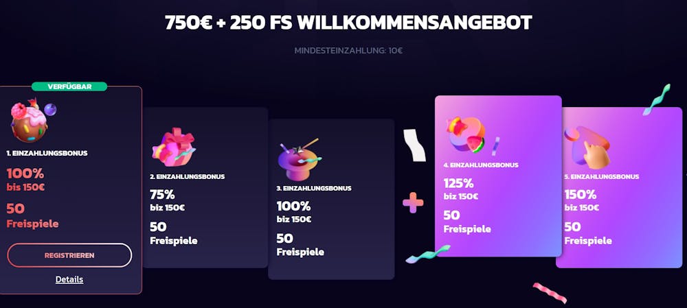 21bit Casino Willkommensbonusangebot