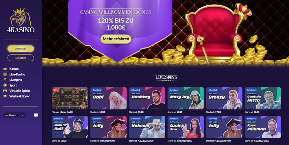 4Kasino Casino Startseite