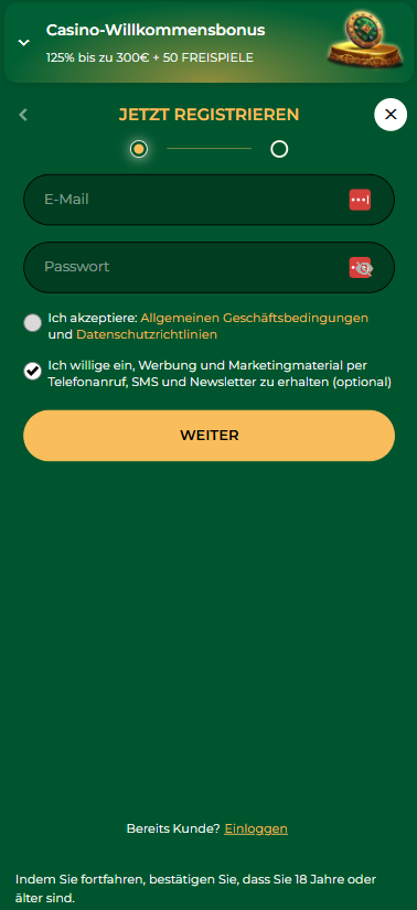 Grandwin Casino Registrierung