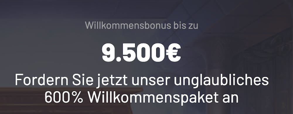 Beispiel für einen 600 Prozent Casino Bonus
