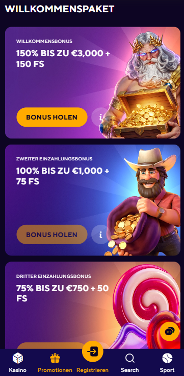 Dazard Casino Willkommensbonus