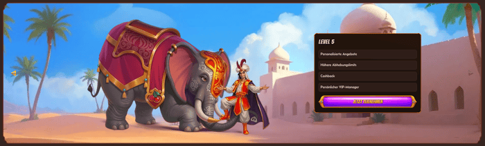 Level 5 im Alawin Casino VIP-Programm