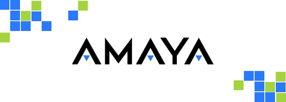 Amaya Logo vor weißem Hintergrund