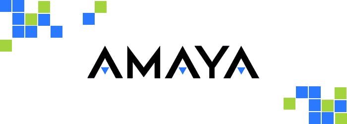 Amaya Logo vor weißem Hintergrund