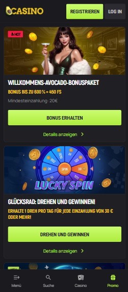 Avo Casino Willkommensbonus
