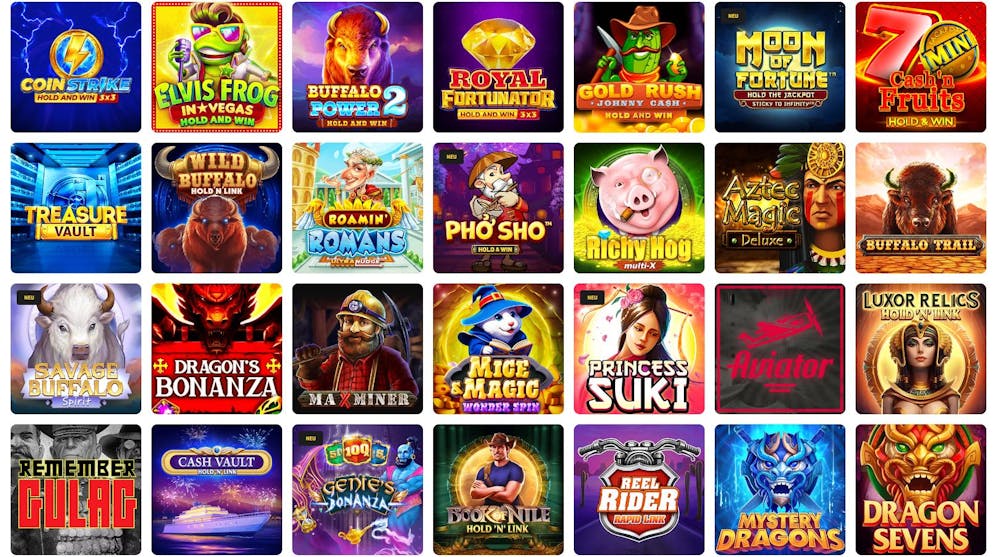 Bambet Casino Spielauswahl