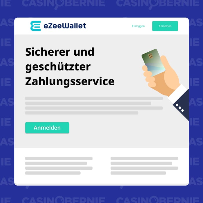 Registrierung bei eZeeWallet starten