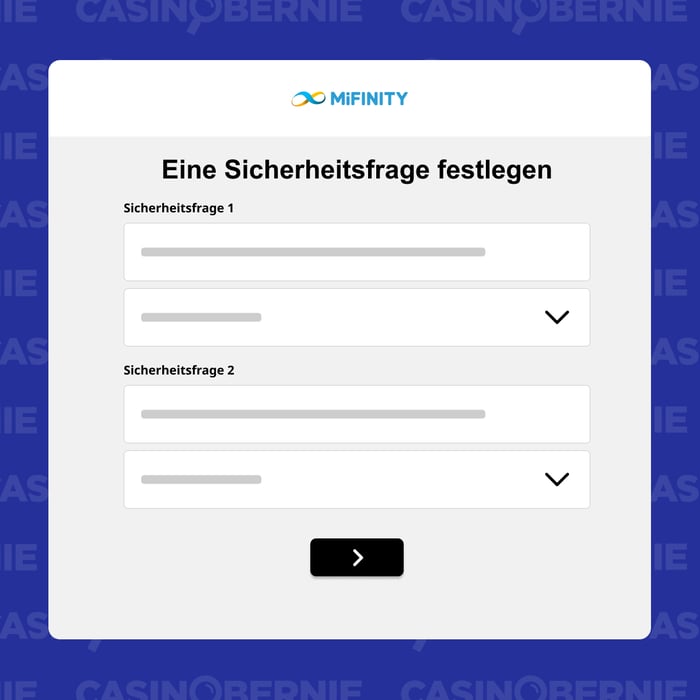Sicherheitsfragen einrichten