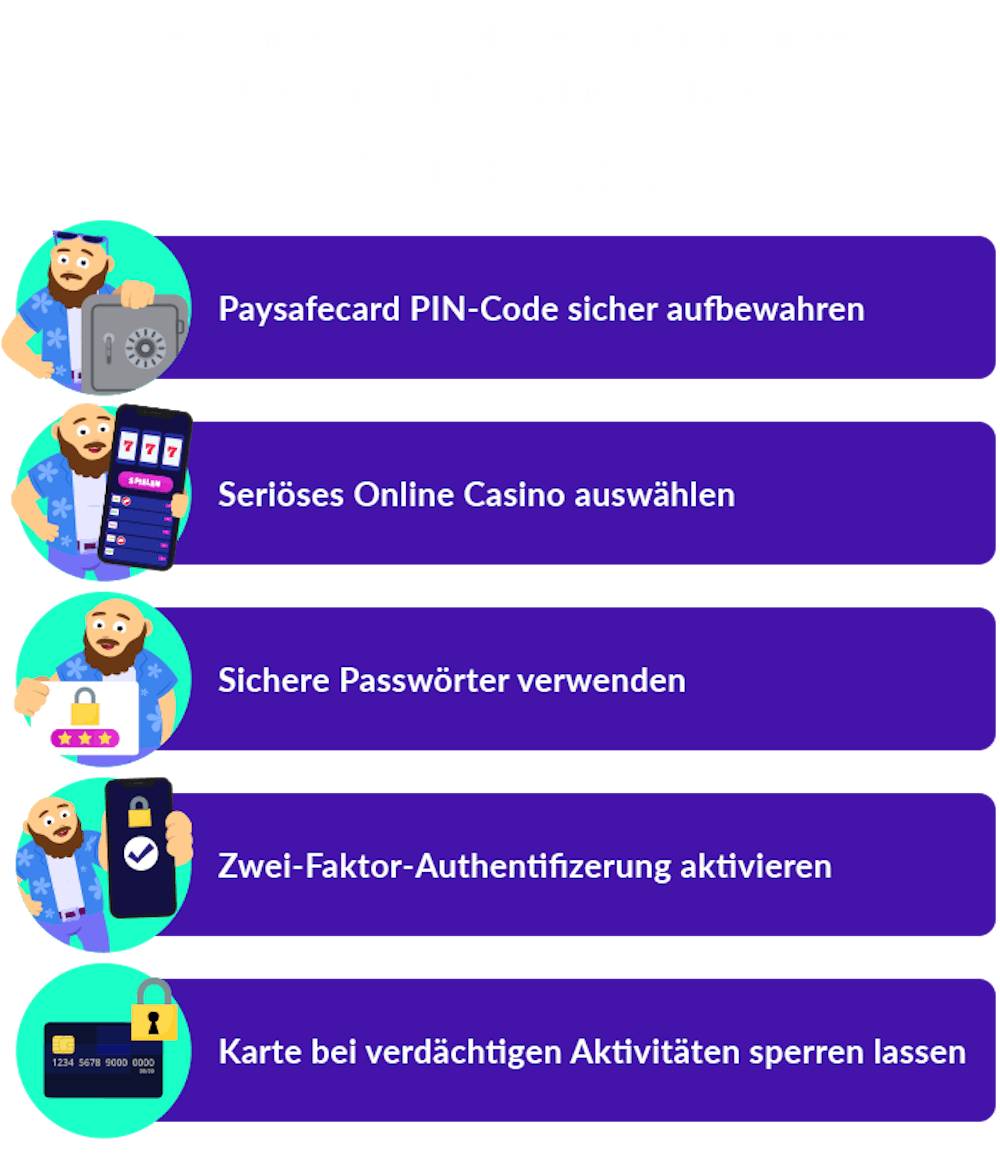 Relevanteste Regeln zur Sicherheit auf paysafecard Casino Seiten
