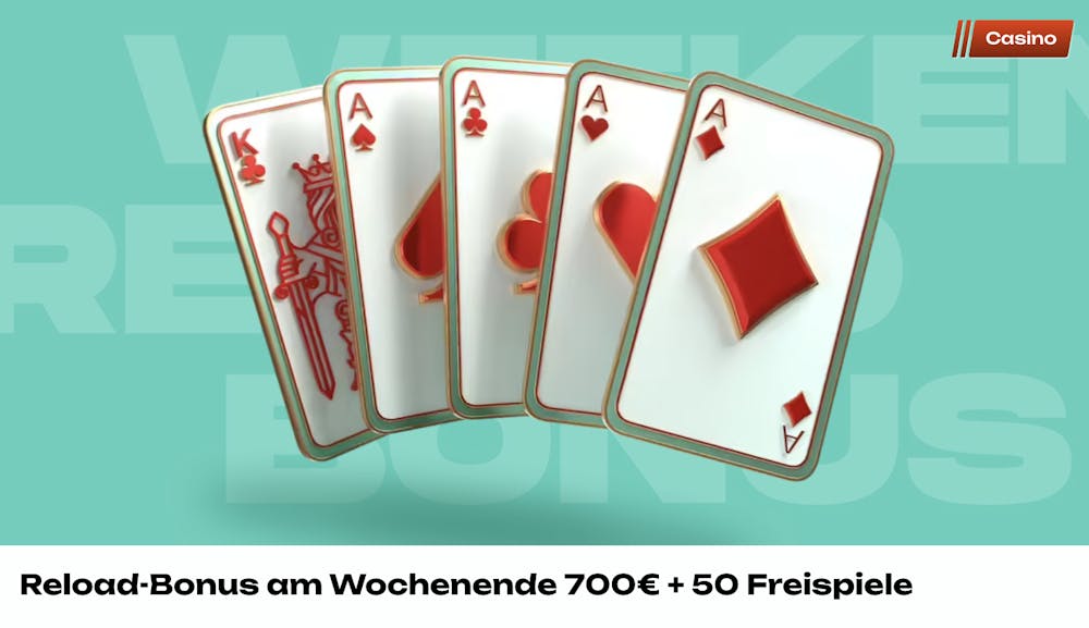 Reload Bonus im Betalright Casino am Wochenende