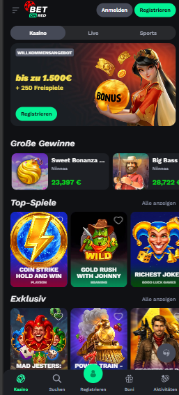Bonusangebote im Bet on Red Casino