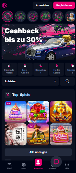 Betsio.com Casino Screenshot