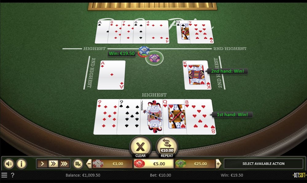 Pai Gow Poker Casino Spiel von Betsoft