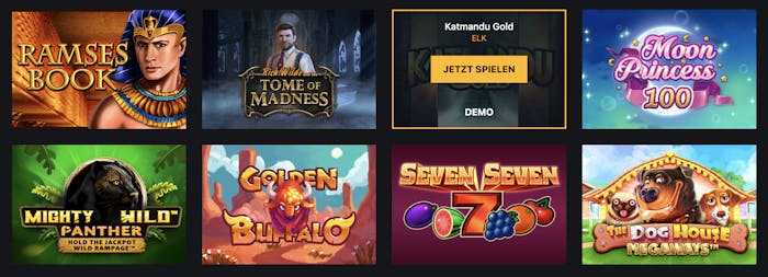 Betstro Casino Slotauswahl