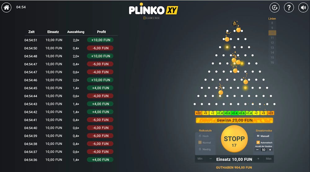 Plinko bei BGaming