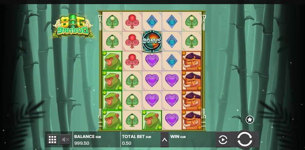 Aufbau beim Big Bamboo Slot