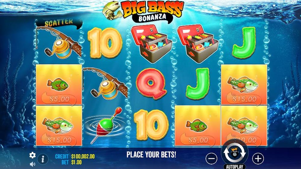 Aufbau des Big Bass Bonanza Slots