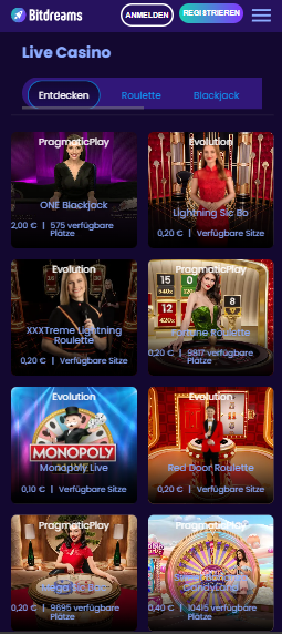 Bitdreams Live Casino
