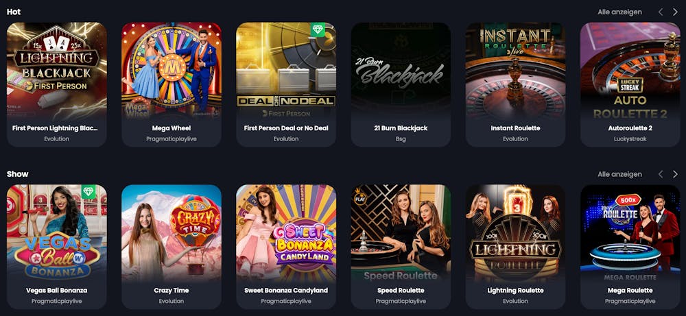 Bitkingz Casino Live Casino