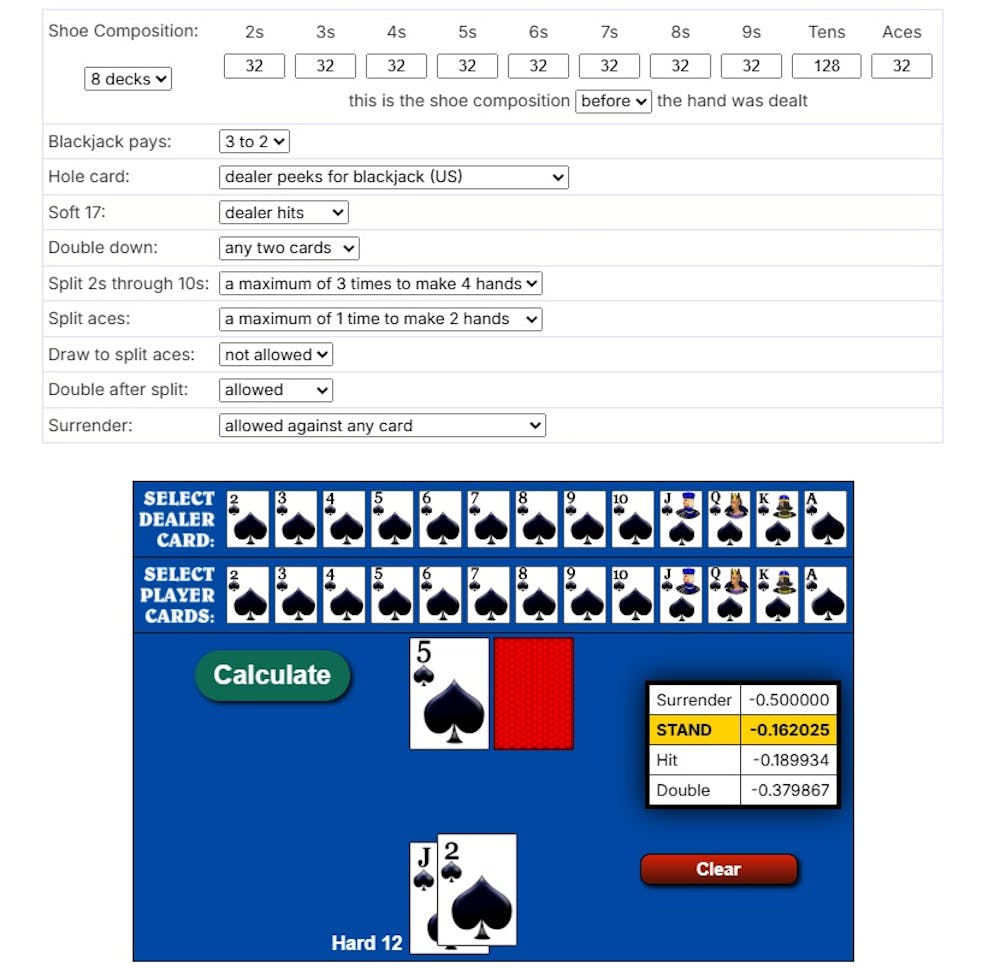 Blackjack Rechner