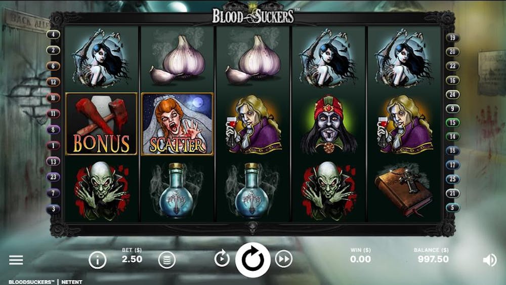 Aufbau des Blood Suckers Slots