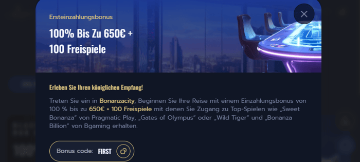 Screenshot des Bonanza City Slots mit Freispiel-Bonusrunden
