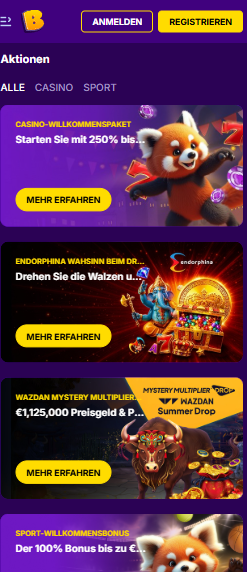 Aktionen im BonusBet Casino