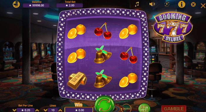Booming 7 Deluxe Slot Screenshot vom Booming Games Online Casino.