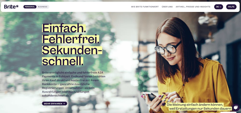 Offizielle Webseite von Brite