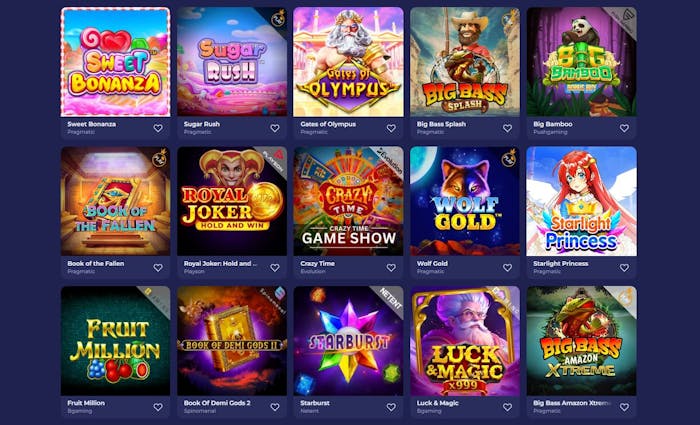 Bruno Casino Spielangebot