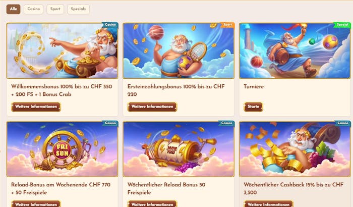 Willkommensbonus im Bethall Casino